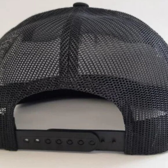 Subway Black Flat Bill Mesh Snapback Yupoong Hat Cap - Picture 4 of 4